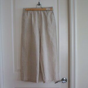 100% linen palazzo pants